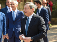 Italian Prime Minister Mario Draghi as he arrives for Verso Sud Meeting in Sorrento at the 1st edition of ”Verso Sud” organized by the Europ...