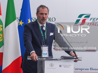 Valerio De Molli “Verso Sud” Advisory Board Spokesperson speaks to members of the Meeting at the 1st edition of ”Verso Sud” organized by the...