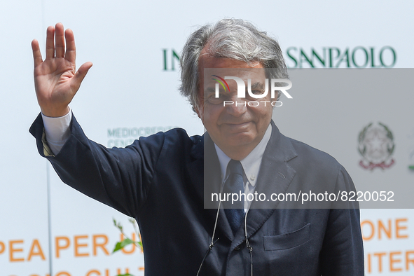 Renato Brunetta as he arrives for Verso Sud Meeting in Sorrento at the 1st edition of ”Verso Sud” organized by the European House - Ambroset...