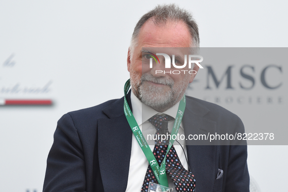 Massimo Garavaglia Italian Minister of Tourism at the 1st edition of ”Verso Sud” organized by the European House - Ambrosetti in Sorrento, N...