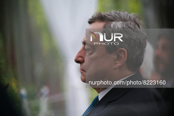 Italian Prime Minister Mario Draghi at the 1st edition of ”Verso Sud” organized by the European House - Ambrosetti in Sorrento, Naples Italy...