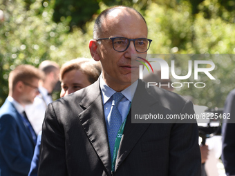 Enrico Letta The secretary of the Democratic Party at the 1st edition of ”Verso Sud” organized by the European House - Ambrosetti in Sorrent...