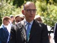 Enrico Letta The secretary of the Democratic Party at the 1st edition of ”Verso Sud” organized by the European House - Ambrosetti in Sorrent...