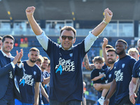 Fabrizio Corsi (president of Empoli FC) celebrates the salvation during the italian soccer Serie A match Empoli FC vs US Salernitana on May...
