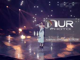 Monika Liu (Sentimental) Lithuania during the Eurovision Song Contest Grand Final on 14 May 2022 at Pala Olimpico, Turin, Italy. Photo Nderi...