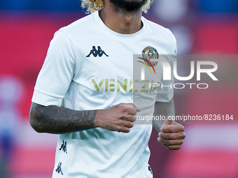 Gianluca Busio of Venezia FC looks on during the Serie A match between AS Roma and Venezia Fc on May 14, 2022 in Rome, Italy.  (