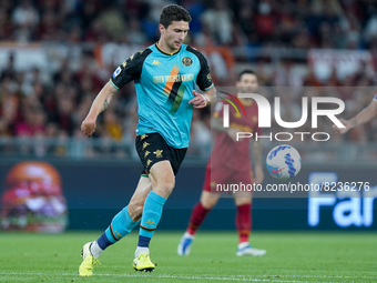 Mattia Caldara of Venezia FC during the Serie A match between AS Roma and Venezia Fc on May 14, 2022 in Rome, Italy.  (