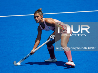 Agustina Gorzelany of Argentina in action during the FIH Hockey Pro League Women game between Spain and Argentina at Estadio Betero, May 15,...