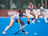 Clara Ycart of Spain in action during the FIH Hockey Pro League Women game between Spain and Argentina at Estadio Betero, May 15, 2022, Vale...