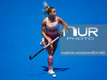 Julieta Jankunas of Argentina in action during the FIH Hockey Pro League Women game between Spain and Argentina at Estadio Betero, May 15, 2...