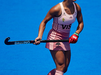 Daiana Pacheco of Argentina looks on during the FIH Hockey Pro League Women game between Spain and Argentina at Estadio Betero, May 15, 2022...