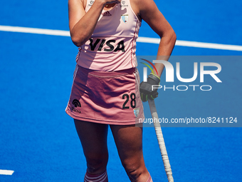 Julieta Jankunas of Argentina looks on during the FIH Hockey Pro League Women game between Spain and Argentina at Estadio Betero, May 15, 20...