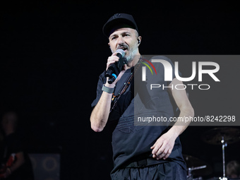 Samuel Romano of Subsonica performs live at Alcatraz on April 12, 2022 in Milan, Italy (