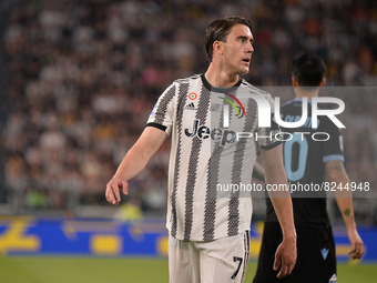 Dusan Vlahovic of Juventus FC during the Serie A Football match between Juventus FC and SS Lazio at Allianz Stadium, on 17 May  2022 in Turi...