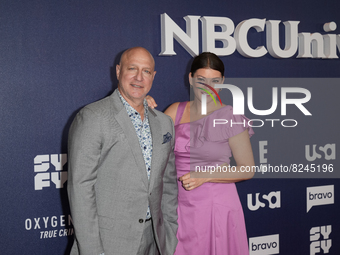 NEW YORK, NEW YORK - MAY 16: om Colicchio and Gail Simmons attend the 2022 NBCUniversal Upfront at Mandarin Oriental Hotel on May 16, 2022 i...