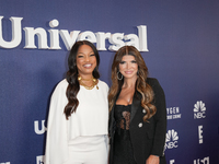 NEW YORK, NEW YORK - MAY 16: Garcelle Beauvais and Teresa Giudice attend the 2022 NBCUniversal Upfront at Mandarin Oriental Hotel on May 16,...
