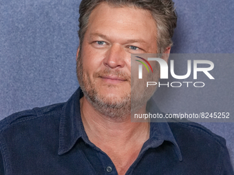 NEW YORK, NEW YORK - MAY 16: Blake Shelton attend the 2022 NBCUniversal Upfront at Mandarin Oriental Hotel on May 16, 2022 in New York City....