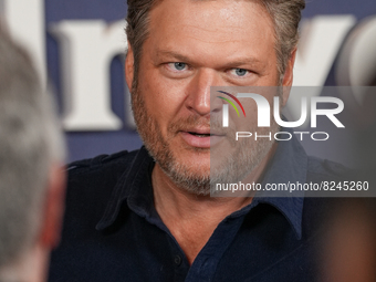 NEW YORK, NEW YORK - MAY 16: Blake Shelton attend the 2022 NBCUniversal Upfront at Mandarin Oriental Hotel on May 16, 2022 in New York City....