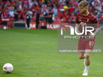 Liverpool's Harvey Elliott during FA Cup Final between Chelsea and Liverpool at Wembley Stadium , London, UK 14th May , 2022
 (