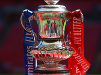 The FA Cup before kick off FA Cup Final between Chelsea and Liverpool at Wembley Stadium , London, UK 14th May , 2022
 (