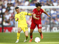 L-R Chelsea's Mason Mount and Liverpool's Trent Alexander-Amold during FA Cup Final between Chelsea and Liverpool at Wembley Stadium , Londo...