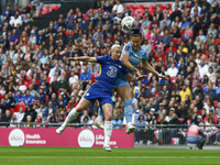LONDON, ENGLAND - MAY 15:L-R Chelsea Women Bethany England and Lucy Bronze of Manchester City WFC  during Women's FA Cup Final between Chels...