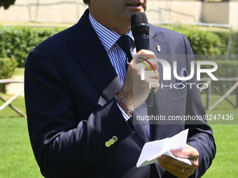 Marco De Paola President of FISE during the press conference for the presentation of the 89° CSIO di Roma Piazza di Siena - Master d'Inzeo,...