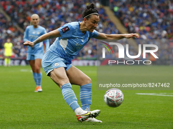 Lucy Bronze of Manchester City WFC  during Women's FA Cup Final between Chelsea Women and Manchester City Women  at Wembley Stadium , London...