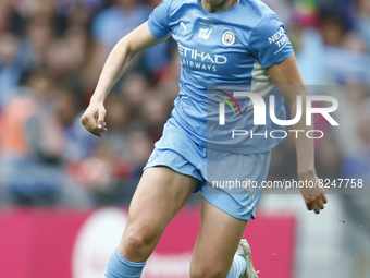 LONDON, ENGLAND - MAY 15:Julie Blakstad of Manchester City WFC during Women's  FA Cup Final between Chelsea Women and Manchester City Women...