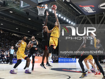 Carlos Delfino (Carpegna Prosciutto Pesaro) during game 2 of the quarter-finals of the championship playoffs
Italian basketball series A...