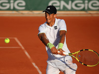 Antoine HOANG (FRA) during his match against Andrea VAVASSORI (ITA).
Andrea VAVASSORI (ITA) wins over Antoine HOANG (FRA) in the first roun...