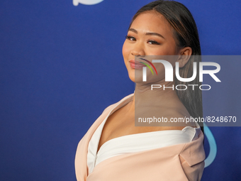 NEW YORK, NEW YORK - MAY 17: Suni Lee attends the 2022 ABC Disney Upfront at Basketball City - Pier 36 - South Street on May 17, 2022 in New...