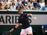 Fabio Fognini during his match against Alexei Popyrin Simonne Mathieu court in the 2022 French Open finals day one, on May 22, 2022.  (