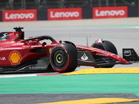 Charles Leclerc's Ferrari during the  Formula 1 Pirelli GP of Spain, held at the Circuit de Barcelona Catalunya, in Barcelona, on 22th May 2...