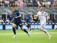 italian soccer Serie A match between FC Internazionale  v UC Sampdoria on May 22, 2022 at the Giuseppe Meazza stadium in San Siro in Milano,...
