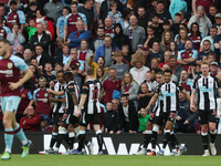 BURNLEY, UK. MAY 22ND Callum Wilson of Newcastle United celebrates after scoring their first goal from the penalty spot  during the Premier...