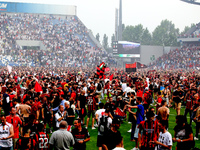 Ac Milan Supporters Championship win celebrate during U.S. Sassuolo Calcio against AC Milan, Serie A, at Mapei Stadium on May 22th, 2022. (