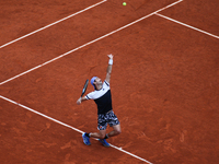 Jordan Thompson during his match against Rafael Nadal on Philipe Chatrier court in the 2022 French Open finals day two, in Paris, France, on...
