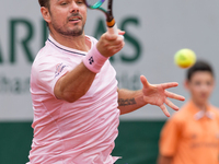 Stan Wawrinka (SUI) during the day two of he Roland-Garros Open tennis tournament in Paris, France, on May 23, 2022. (