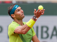 Rafael Nadal (ESP) during the day two of he Roland-Garros Open tennis tournament in Paris, France, on May 23, 2022. (