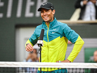 Rafael NADAL of Spain celebrates his victory during the Day two of Roland-Garros 2022, French Open 2022, Grand Slam tennis tournament on May...