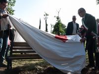 On the 30th anniversary of the Capaci massacre, a bench dedicated to the two magistrates killed by the Mafia was inaugurated in Rome's Falco...