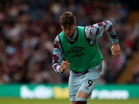 Wout Weghorst of Burnley warms up  during the Premier League match between Burnley and Newcastle United at Turf Moor, Burnley on Sunday 22nd...