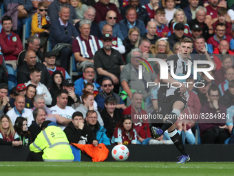 Matt Targett of Newcastle United  during the Premier League match between Burnley and Newcastle United at Turf Moor, Burnley on Sunday 22nd...
