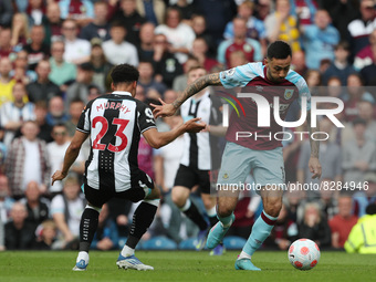 Dwight McNeil of Burnley gets past  Newcastle United's Jacob Murphy during the Premier League match between Burnley and Newcastle United at...