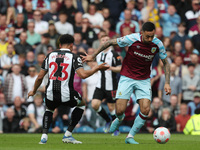 Dwight McNeil of Burnley gets past  Newcastle United's Jacob Murphy during the Premier League match between Burnley and Newcastle United at...
