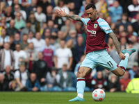 Dwight McNeil of Burnley during the Premier League match between Burnley and Newcastle United at Turf Moor, Burnley on Sunday 22nd May 2022....