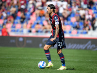 Bologna's Roberto Soriano portrait in action during the italian soccer Serie A match Bologna FC vs SS Lazio  on October 03, 2021 at the Rena...