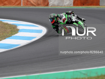 Czech Oliver Konig of Orelac Racing Verdnatura competes during the Race 2 of the FIM Superbike World Championship Estoril Round at the Circu...