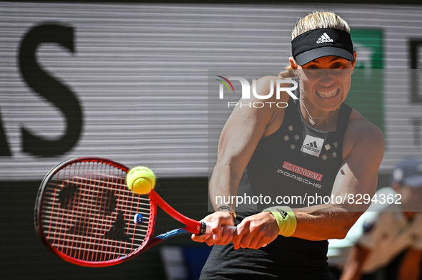 Angelique KERBER of Germany during the Day four of Roland-Garros 2022, French Open 2022, Grand Slam tennis tournament on May 25, 2022 at Rol...